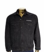 Black Balenciaga denim jacket XL