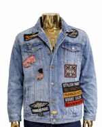 Vintage denim fashion jacket XL