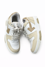 Off-White sneakers in white and beige leather