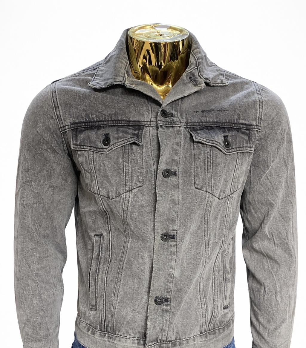 8F5E0B33-F94F-4DE5-A3EE-E899E99BC643 Off-White Denim Jacket - Image 1