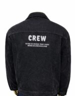 Black faded denim jacket - Image 3