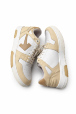 Off-White sneakers in white and beige leather - Image 3