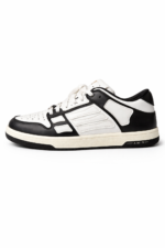 AMIRI Black & White Skel Top Low Sneaker - Image 3