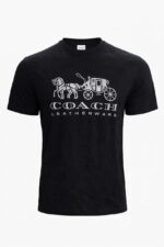 Iconic Horse and Carriage motif and "Leatherware" T-shirt