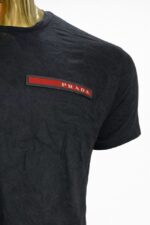 Prada men's piqué or cotton logo t-shirt - Image 2