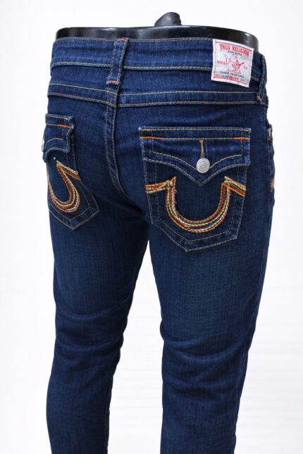 True Religion Men's Ricky Flap Straight Leg Jeans.
