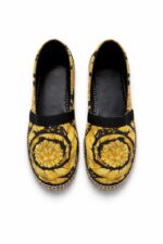 Versace Barocco-print canvas espadrilles (unworn)
