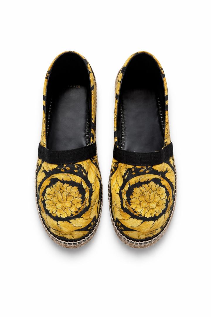 WhatsApp Image 2026-03-21 at 11.26.32 AM Versace Barocco-print canvas espadrilles (unworn) - Image 1