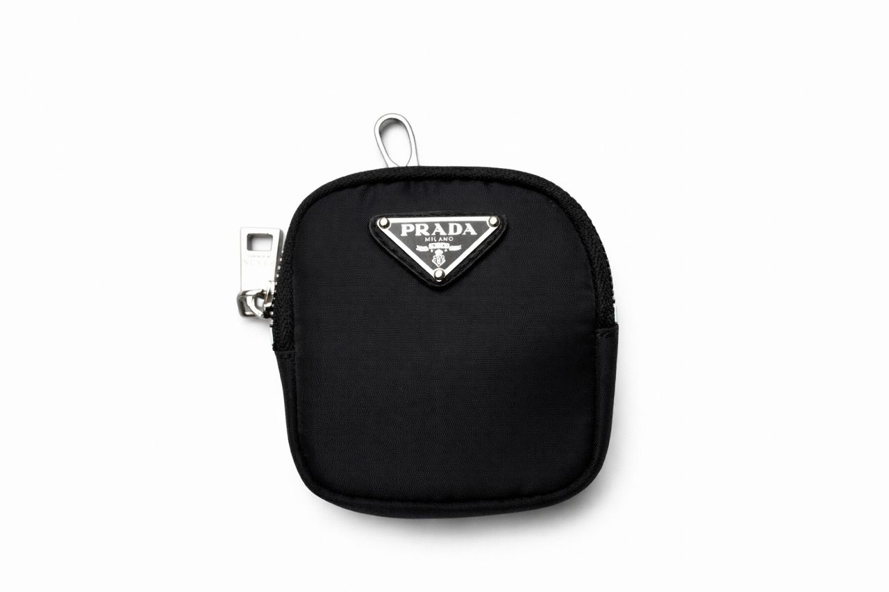 WhatsApp Image 2026-03-26 at 2.31.09 AM Prada black Tessuto small pouch wallet - Image 1