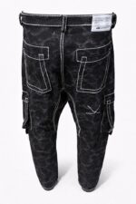 Marine Serre high-rise cargo men's pants.