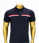 Moncler navy blue cotton polo shirt (M/L)