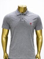 Ami Paris Ami De Coeur cotton piqué polo shirt (XL/XXL)