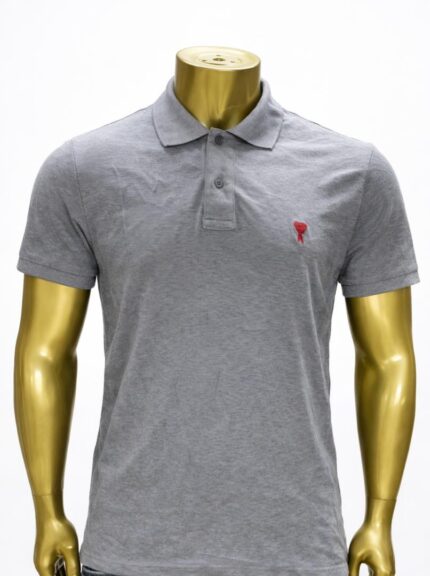 Ami Paris Ami De Coeur cotton piqué polo shirt (XL/XXL)