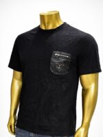 Prada Men's Cotton T-Shirt with a zipped Re-Nylon chest pocket (L) - Image 2