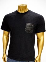 Prada Men's Cotton T-Shirt with a zipped Re-Nylon chest pocket (L)
