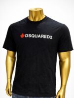 Black DSQUARED2 logo t-shirt (M)