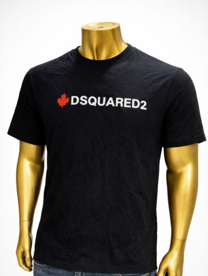 Black DSQUARED2 logo t-shirt (M)