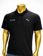 Black Puma Mercedes-AMG Petronas F1 Jacquard Polo (XL)