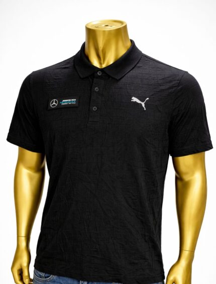 Black Puma Mercedes-AMG Petronas F1 Jacquard Polo (XL)