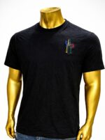 Moncler t-shirt is a black cotton top (XL)