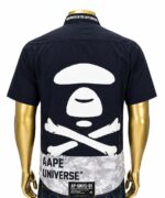 AAPE by A Bathing Ape short-sleeve button-down shirt. (L) - Image 2