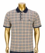 Valemtino Aquascutum Club Check Pique Polo Shirt.  (XL)