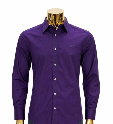 men's corporate formal purple shirt (L)