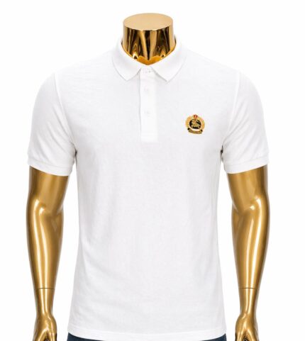 Burberry white polo shirt (L)