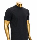 Men's Basic Mock Turtleneck Short Sleeve T-Shirt (M) - Image 2