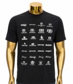Balenciaga Archives logo-print cotton T-shirt.  (XL)