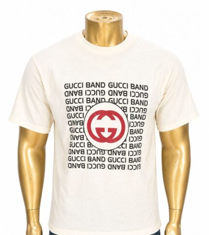Gucci Interlocking G "Gucci Band" T-shirt (L)