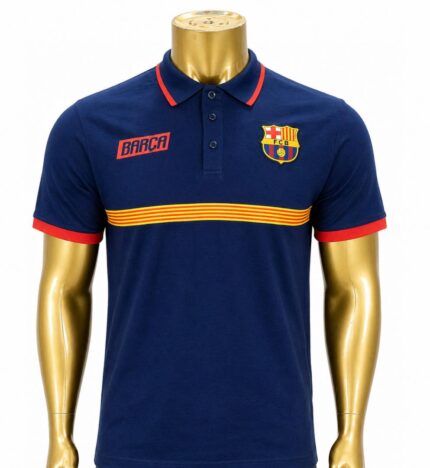 FC Barcelona Men's Color Block Polo shirt (M)