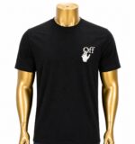 Off-White Spray Marker Slim Fit Black T-Shirt.  (L)
