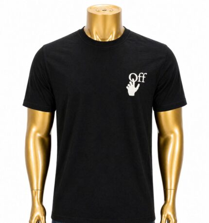 Off-White Spray Marker Slim Fit Black T-Shirt.  (L)