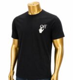 Off-White Spray Marker Slim Fit Black T-Shirt.  (L) - Image 2