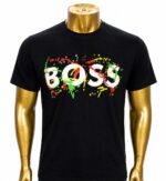 Boss multicolored graphic t-shirt  (M)