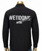 We11done black logo-print cotton shirt (XXL) - Image 2