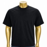 Black Pro Club heavyweight cotton crew neck t-shirt. (L)
