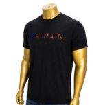 Balmain black cotton t-shirt  (M) - Image 2
