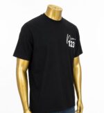 Black graphic t-shirt featuring a white "123" (XXL) - Image 2