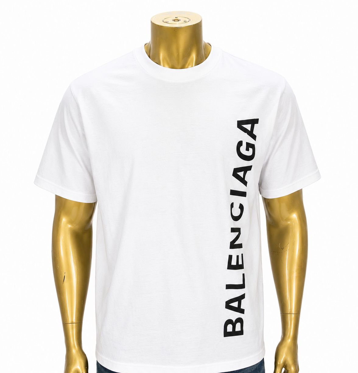 WhatsApp Image 2026-05-07 at 6.04.10 AM Balenciaga Vertical Logo T-Shirt (XL) - Image 1