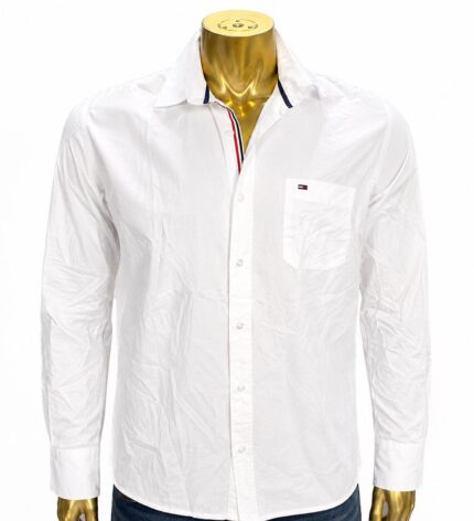 Tommy Hilfiger men's white button-up shirt (XXL)